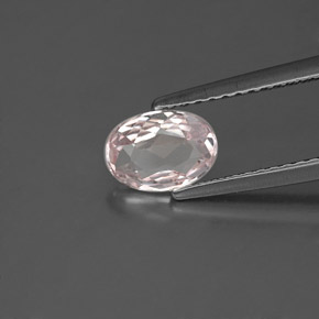 Morganita rosa natural 0,68ct, corte oval, VVS-VS