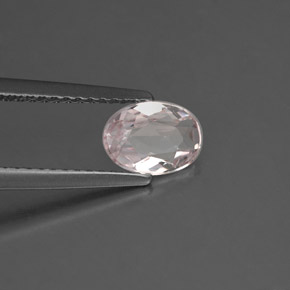 Morganita rosa natural 0,68ct, corte oval, VVS-VS