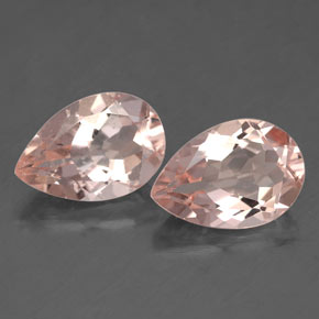 Pedras preciosas de morganita rosa natural de  ct, formato de pêra, VS