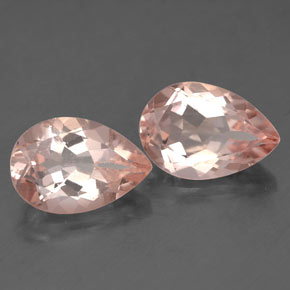 Pedras preciosas de morganita rosa natural de  ct, formato de pêra, VS
