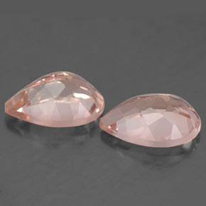 Pedras preciosas de morganita rosa natural de  ct, formato de pêra, VS
