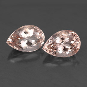 Pedras preciosas de morganita rosa natural de  ct, formato de pêra, VVS