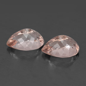 Pedras preciosas de morganita rosa natural de  ct, formato de pêra, VVS