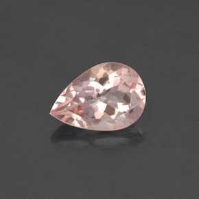 Morganita rosa natural 1,80ct, formato de pêra, VS-SI