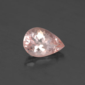 Morganita rosa natural 1,80ct, formato de pêra, VS-SI