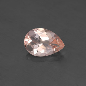 Morganita rosa natural 1,63ct, formato de pêra, VVS-VS