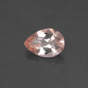 Morganita rosa natural 1,63ct, formato de pêra, VVS-VS