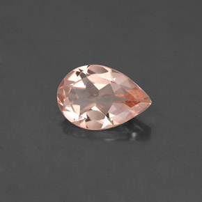 Morganita rosa natural 1,53ct, formato de pêra, VS