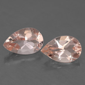 Pedras preciosas de morganita rosa natural de  ct, formato de pêra, VS-SI