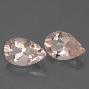 Pedras preciosas de morganita rosa natural de  ct, formato de pêra, VS-SI