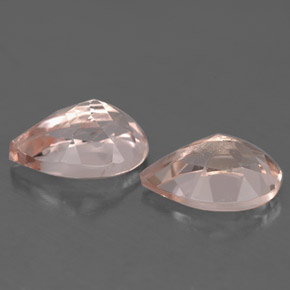 Pedras preciosas de morganita rosa natural de  ct, formato de pêra, VS-SI