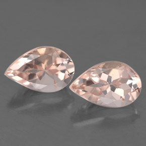 Pedras preciosas de morganita rosa natural de  ct, formato de pêra, VVS-VS