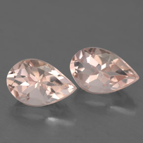 Pedras preciosas de morganita rosa natural de  ct, formato de pêra, VVS-VS