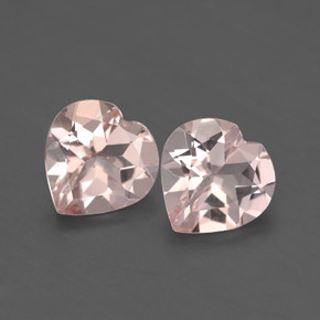Pedras preciosas de morganita rosa natural de  ct, formato de coração, VS