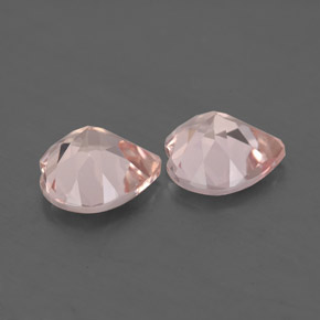 Pedras preciosas de morganita rosa natural de  ct, formato de coração, VS