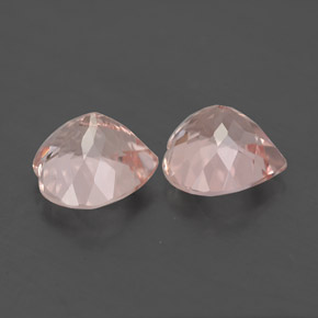 Pedras preciosas de morganita rosa natural de  ct, formato de coração, VS