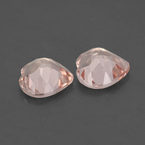 Pedras preciosas de morganita rosa natural de  ct, formato de coração, VS
