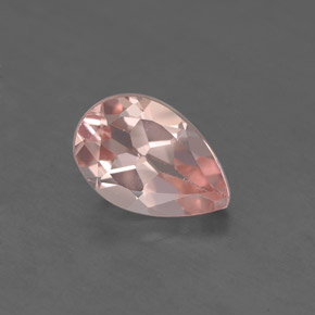 Morganita rosa natural 1,21ct, formato de pêra, VVS