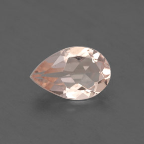 Morganita rosa natural 1,15ct, formato de pêra, VS-SI