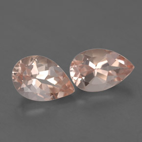Pedras preciosas de morganita rosa natural de  ct, formato de pêra, VS