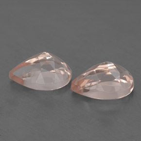 Pedras preciosas de morganita rosa natural de  ct, formato de pêra, VS