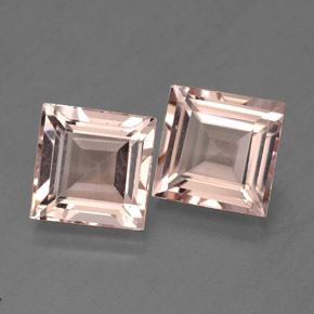 Pedras preciosas de morganita rosa natural de  ct, quadrado, VS