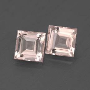 Pedras preciosas de morganita rosa natural de  ct, quadrado, VS