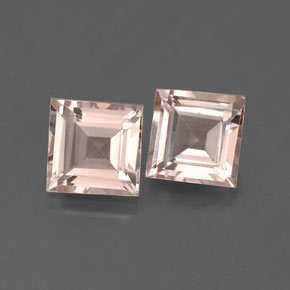 Pedras preciosas de morganita rosa natural de  ct, quadrado, VS