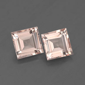 Pedras preciosas de morganita rosa natural de  ct, quadrado, VS