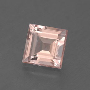 Morganita rosa natural 1,84ct, quadrado, VS