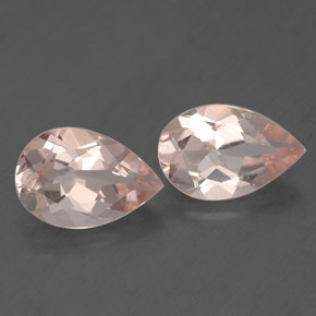 Pedras preciosas de morganita rosa natural de  ct, formato de pêra, VS