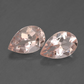 Pedras preciosas de morganita rosa natural de  ct, formato de pêra, VS