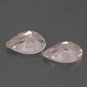 Pedras preciosas de morganita rosa natural de  ct, formato de pêra, VS