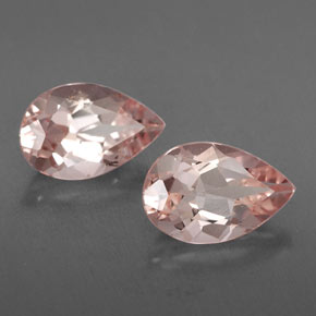 Pedras preciosas de morganita rosa natural de  ct, formato de pêra, VVS-VS