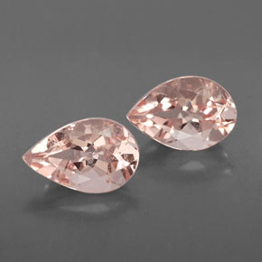Pedras preciosas de morganita rosa natural de  ct, formato de pêra, VS-SI