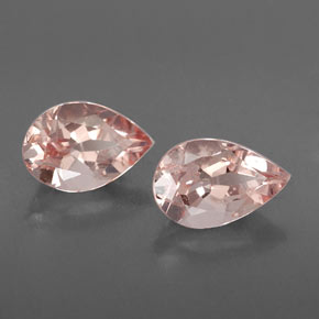 Pedras preciosas de morganita rosa natural de  ct, formato de pêra, VS-SI