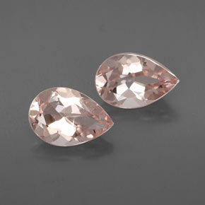 Pedras preciosas de morganita rosa natural de  ct, formato de pêra, VS