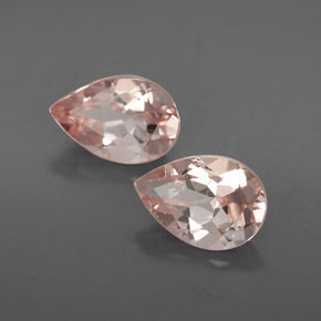 Pedras preciosas de morganita rosa natural de  ct, formato de pêra, VS