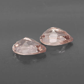 Pedras preciosas de morganita rosa natural de  ct, formato de pêra, VS