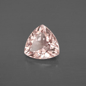 Morganita rosa natural 1,44ct, trillion, VVS-VS