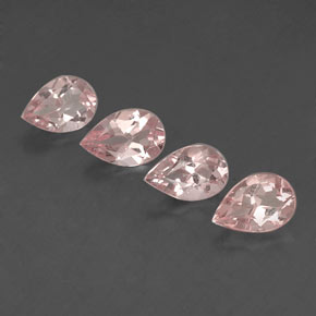 Pedras preciosas de morganita rosa natural de  ct, formato de pêra, VVS-VS