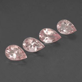 Pedras preciosas de morganita rosa natural de  ct, formato de pêra, VVS-VS