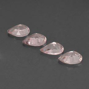 Pedras preciosas de morganita rosa natural de  ct, formato de pêra, VVS-VS