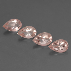 Pedras preciosas de morganita rosa natural de  ct, formato de pêra, VVS-VS