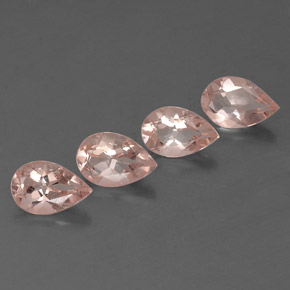 Pedras preciosas de morganita rosa natural de  ct, formato de pêra, VVS-VS