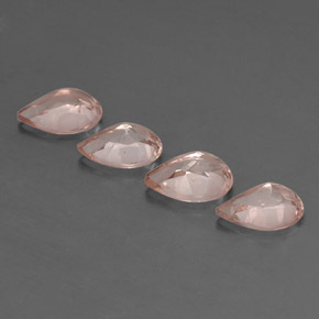 Pedras preciosas de morganita rosa natural de  ct, formato de pêra, VVS-VS