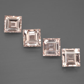 Pedras preciosas de morganita rosa natural de  ct, quadrado, VS