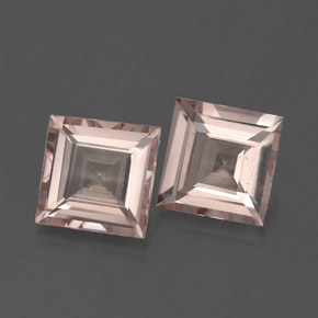 Pedras preciosas de morganita rosa natural de  ct, quadrado, VVS-VS