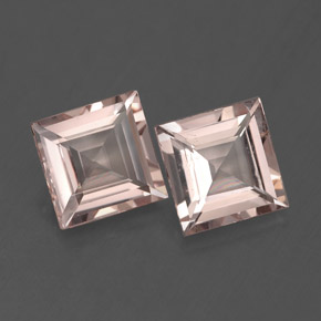 Pedras preciosas de morganita rosa natural de  ct, quadrado, VVS-VS