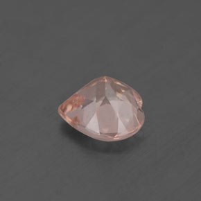 Morganita rosa natural 1,07ct, formato de coração, VS